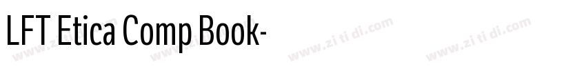 LFT Etica Comp Book字体转换